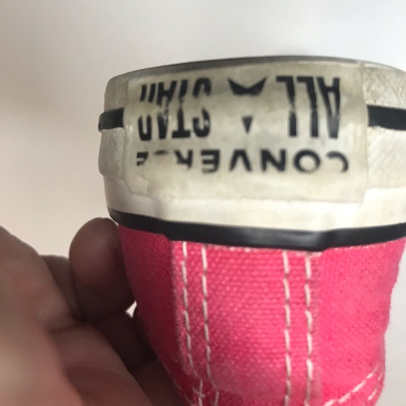 Converse All-Star girl’s Size12 pink sneakers - Picture 2 of 3